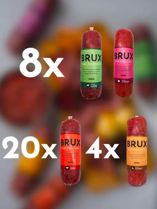 beef, lamb, turkey, rabbit mono raw dog food