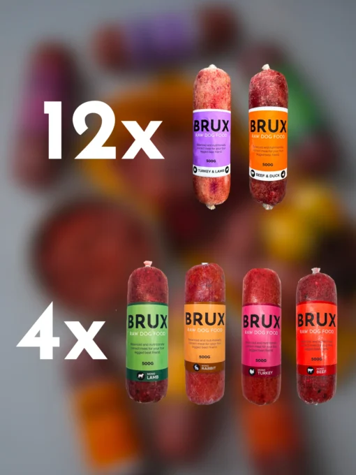 mono and mix balanced raw dog food brux