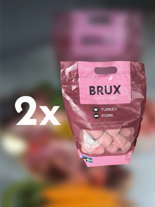 turkey pork brux raw dog food