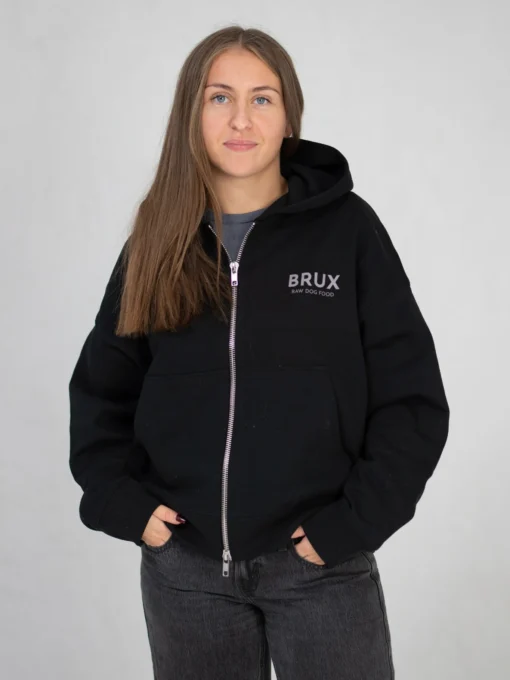 BRUX Zip-Up Hoodie - Black